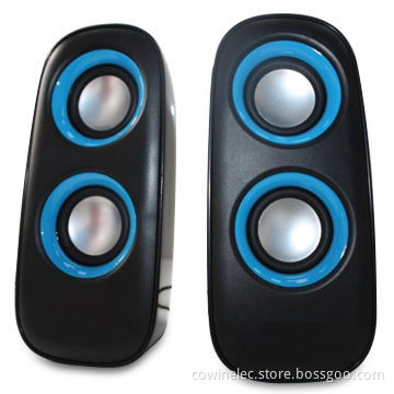 2.0-channel USB Computer Stereo Speakers, 8W Output Power/Many Colors Available